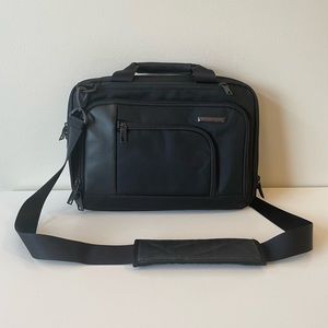 Black, like new, Briggs & Riley briefcase